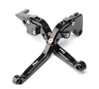 Motorcycle Brake Clutch Levers Motorcycle CNC Adjustable Extendable Foldable Brake Clutch Levers Compatible With For V-MAX 1200 For V MAX1200 1990-2005 2006 2007 2008(Black)