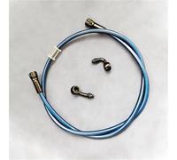 Motorcycle Brake Clutch Line AN3 M10 Motorcycle Hydraulic Clutch Tube Master Cylinder Brake Hose 45°-90° Braided Oil Pipe Accessories(800mm)