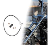 Motorcycle Brake Clutch Line For Harley For Softail For Low For Rider For St-Fxlrst With Abs 2022-2024 Extended Length Stainless Steel Upper Hydraulic Front Brake Clutch Oil Hose Line Pipe