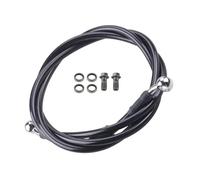 Motorcycle Brake Clutch Line for Y-AMAHA for H-ONDA Universal 28 Degre Black Motorcycle ATV Hydraulic Brake Hose Oil Pipe Line Braided Cable 10mm Banjo AN3 40 to 220cm(40cm)