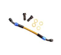 Motorcycle Brake Clutch Line Motorcycle Accessories 30cm-500cm Hydraulic Clutch Brake Line Stainless Steel Braided Cable Tube Oil Hose 28°-28°(300mm)