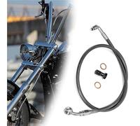 Motorcycle Brake Clutch Line Motorcycle Accessories Abs Extended Length Oil Pipe Upper Hydraulic Front Brake Line Hose For Harley Softail For Fat Bob 114 - Fxfbs With 2018-2024