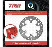 TRW Brake Discs, Rear Type Approved, Fixed
