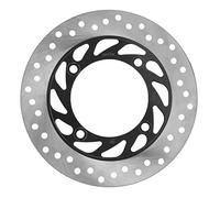 Motorcycle Brake Disc 240mm, Universal Brake Disc Rotor with Drilled Holes for Enhanced Heat Dissipation, High Hardness Iron Brake Disc Plate for Stable Braking (Round Hole)