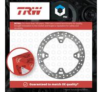 TRW Lucas Brake disc MST204, rigid