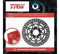 Motorcycle Brake Disc 290mm MSW220 TRW Set Genuine Top Quality Guaranteed New