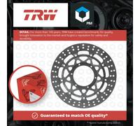 Motorcycle Brake Disc 296mm MSW272 TRW Set Genuine Top Quality Guaranteed New