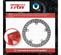 TRW Lucas Brake disc MST357, rigid