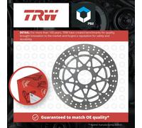 Motorcycle Brake Disc 320mm MSW223 TRW Set Genuine Top Quality Guaranteed New