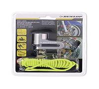 Dunlop 871125207560 Candado Disco Freno motocicleta, 4 mm diámetro, con Cable Memoria de 1,5 m, para Moto y Bicicleta Brake Disc Lock 4mm Diameter with 1.5m Memory Motorcycle Bike, Multicoloured