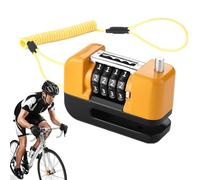 Motorcycle Brake Disc Lock - Anti-Theft Disc Lock with Combination Combination Waterproof Safety Lock for Bicycles E-Bikes Motorcycles