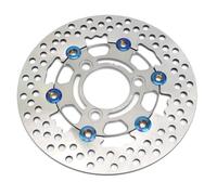 Motorcycle Brake Disc Motorcycle Floating Disk Rotor Brake Caliper For Y&AMAHA For H&ONDA Universal 3 Hole Front Rear Wheel Scooters Disc Brake 220mm(Grey 220mm)