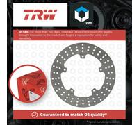 TRW Brake Discs, Rear Type Approved, Fixed