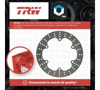 Motorcycle Brake Disc Rear 256mm MST373 TRW Set Genuine Top Quality Guaranteed