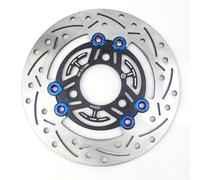 Motorcycle Brake Disc Rotor Motorcycle 220mm Brake Disc Floating Disk UniversalRotor Brake Caliper 3 Hole Front Rear Wheel For surron(HJ 13)