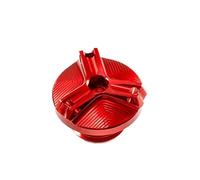 Motorcycle Brake Fluid Reservoir Covers Egine Oil Filler Cap For DUCATI For MONSTER 600 620 Ie 2001 2002 2003 2004 M600 M620(O-f-C-Red)