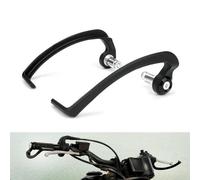 Motorcycle Brake Handguard with Handlebar Protection Bar Offering Hand and Lever Protection in Sturdy ABS Plastic for Use on Most Motorcycles and Electric Vehicles (Black)
