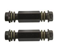 Motorcycle Brake Hose Extension Adapter 2pcs Black Metal