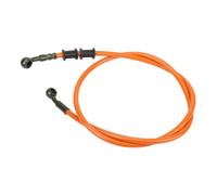 Motorcycle Brake Hose Kit | Stainless Steel Braided Hydraulic Brake Line for Universal Fitment 800mm/1000mm/1100mm/1200mm(800mm orange)