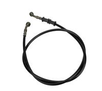 Motorcycle Brake Hose Kit | Stainless Steel Braided Hydraulic Brake Line for Universal Fitment 800mm/1000mm/1100mm/1200mm(1100mm black)