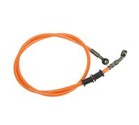 Motorcycle Brake Hose Kit | Stainless Steel Braided Hydraulic Brake Line for Universal Fitment 800mm/1000mm/1100mm/1200mm(1000mm orange)