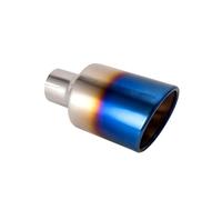 Motorcycle Brake Lever 54mm 63mm Inlet Car Exhaust Muffler Pipe Stainless Steel Bevel Brunt Auto Rear Tail Throat Handlebar Clutch Brake(Burnt B 54-102mm)