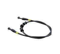 Motorcycle Brake line 400 to 2300mm 90-28 Degree Fit Racing MX Black Motorcycle Dirt Bike Braided Steel Hydraulic Brake Line Clutch Oil Hose Tube(1500mm)