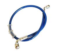 Motorcycle Brake Line 400mm - 2200mm Pipe Line Braided Oil Hose M10 Banjo 90 & 90 Degrees Motorcycle Hydraulic Brake Hose Line Cable Oil Hoses Line Pipe(500mm)