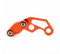 Motorcycle Brake Line Clamp Aluminum Alloy Oil Pipeline Protector for Enhanced Performance (Orange)