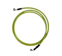 Motorcycle Brake Line Green Hydraulic Reinforced Stainless Steel Braided Hose Universal 40cm Motorcycle Brake Clutch Oil Hose Line Pipe Oil Hoses Line Pipe(190cm)