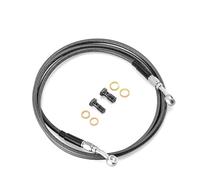 Motorcycle Brake Line Motorcycle +6" 70" Extended Length ABS Upper Hydraulic Front Brake Line Kit Fit 16-18" Handlebar for 2014-2024 for Touring Oil Hoses Line Pipe(70 inch Black)