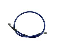 Motorcycle Brake Line Steel Brake Hose Cable Hydraulic Banjo Pipe 300-2200mm 10mm 28 Degree Motorcycle Dirt Bike Braided Line Fit Universal Racing Blue Oil Hoses Line Pipe(Blue 90cm)