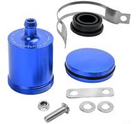 Motorcycle Brake Oil Reservoir Cup Accessory with Lightweight Aluminum Alloy Material and Built in Rubber Ring for Leak Prevention in Clutch Brake Systems (Blue)
