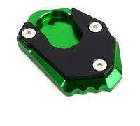 Motorcycle Brake Pad Set For Z900 For Z 900 For Z900RS For Z900SE 2017-2025 Foot Side Stand Enlarger Motorcycle Plate Kickstand Extension Support Aluminum(Green)