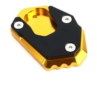 Motorcycle Brake Pad Set For Z900 RS For Z650 For Z800 For Z1000 R SX Foot Side Stand Enlarger Motorcycle Plate Kickstand Support Aluminum Extension(Gold 1)