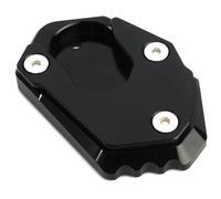 Motorcycle Brake Pad Set For Z900 RS For Z650 For Z800 For Z1000 R SX Foot Side Stand Enlarger Motorcycle Plate Kickstand Support Aluminum Extension(Black)