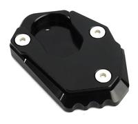 Motorcycle Brake Pad Set For Z900 RS For Z650 For Z800 For Z1000 R SX Foot Side Stand Enlarger Motorcycle Plate Kickstand Support Aluminum Extension(Black 2)
