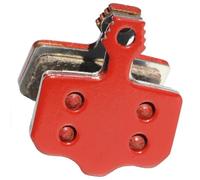 Motorcycle Brake Pads 4 Pairs Resin Sintered Bicycle Disc Brake Pads For Sram For Avid Elixir Mtb For Mountain Bike For Organic Ceramics Carbon Zoom(Red)
