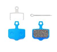 Motorcycle Brake Pads 4 Pairs Resin Sintered Bicycle Disc Brake Pads For Sram For Avid Elixir Mtb For Mountain Bike For Organic Ceramics Carbon Zoom(Blue)