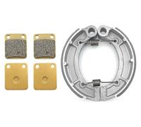 Motorcycle Brake Pads For Y&amaha YFM 250 For Bruin 2005-2006 For Big Bear 2007-2010 YFM 350 For Bruin For Wolverine YFM 400 Motorcycle Brake Pads Shoe Drum(All 3 Pair)
