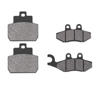 Motorcycle Brake Pads Organic Metal Front Rear Compatible With X8 125 2004-2006 150 2007 250 Ie 2005-2007 X9 250 2005-2006 Fits Various Models(Front and Rear 2pcs)