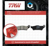 Motorcycle Brake Pads Set Rear MCB707 TRW Allround Organic Genuine Top Quality