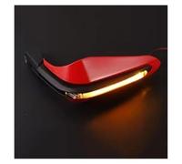 Motorcycle Brake Protector 1 Pair Brake Lever Guard With White Or Yellow LED Light Windproof Hand Shield Protector For Motorcycle Scooter Moped(Yellow-light red)