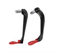 Motorcycle Brake Protector Motorcycle Handguards Hand Guard Modified Parts S For 7/8 Inch Handlebar Universal Motorbike Brake Clutch Motorcycle Handlebar Protector(A red)