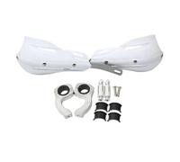 Motorcycle Brake Protector Universal 22mm 28mm Hand Guard Protector Cover Handle Mounting Kits Handguard Fit All Dirt Bikes Enduro Motorcycle Handlebar Protector(WHITE)