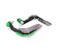 Motorcycle Brake Protector Windproof Protective Gear CNC Aluminum Motorcycle Hand Guard Protector Windshield Handguard Motocross Scooter Handle(Green)