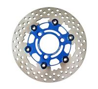 Motorcycle brake rotor 84mm Motorcycle 32mm*2Piston Brake Disc Rotor Caliper With 220mm & Bracket Scooter Accessories(220mm blue)