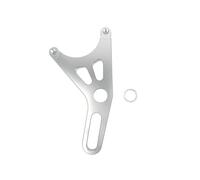Motorcycle brake rotor 84mm Motorcycle 32mm*2Piston Brake Disc Rotor Caliper With 220mm & Bracket Scooter Accessories(Silver)