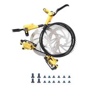Motorcycle brake rotor Hydraulic Disc Brake 2 Piston Parts Accessories 160mm Rotor Caliper Front Rear 1000/1800mm Oil Set(Left F right R 160mm)
