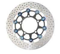 Motorcycle Brake Rotors 1 PCS Universal Floating Disk Motorcycle Brake Disc Pads 260mm Rear General Purpose Adjustable Replacement Kit